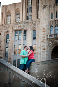 Cathedral of Learning PA Engagement Photographer