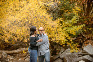Engagement pictures taken in Big Cottonwood Canyon UT