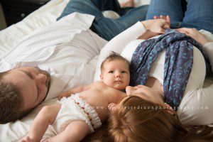 Family portraits taken in home in Centerville Utah