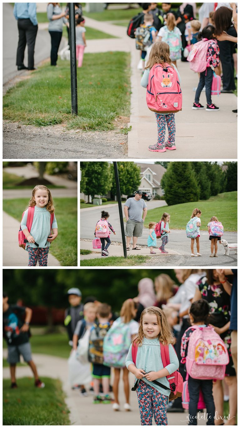 Pittsburgh Lifestyle Photographer documents girl waiting at bus stop