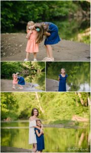 Family Photographers Pittsburgh PA | Sisters giving each other a kiss