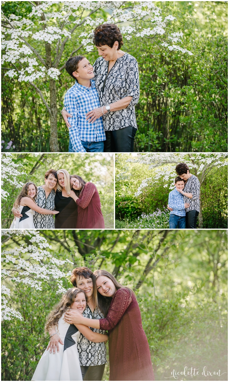 Pittsburgh Family Photography | Grandma hugging her grandchildren