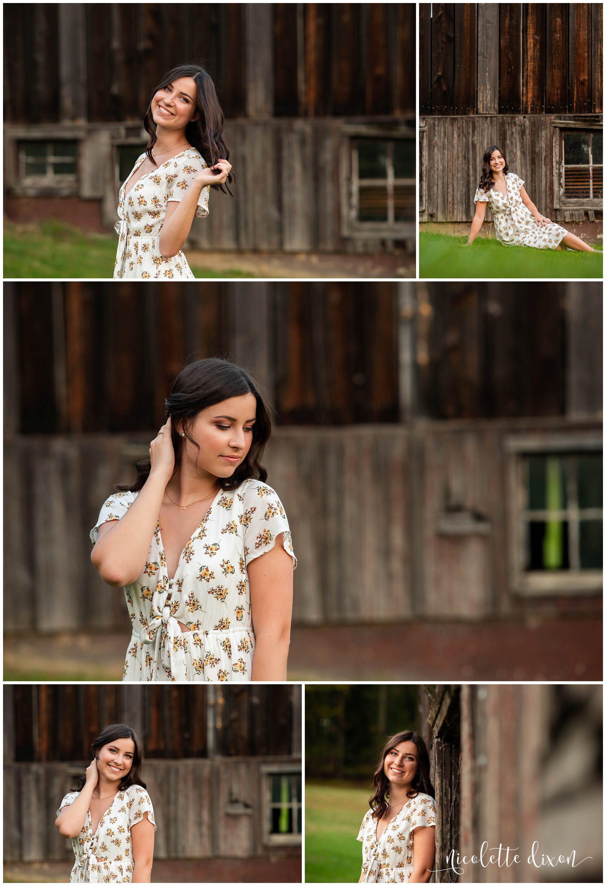 High School Senior Girl Standing in Front of Barn in Hartwood Acres Mansion near Pittsburgh